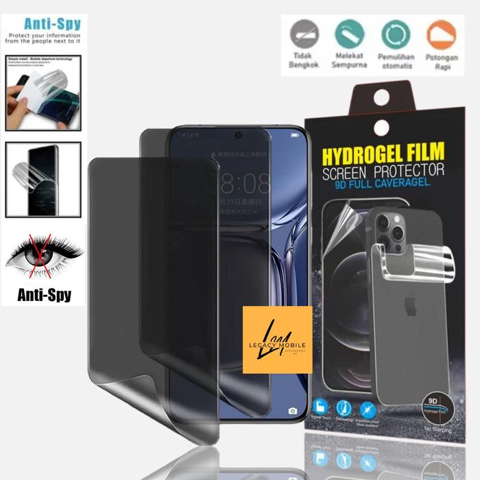 Anti gores jelly Hydrogel spy matte privacy pelindung layar for Realme X XT X2 X2 Pro X3 X3 Super Zo