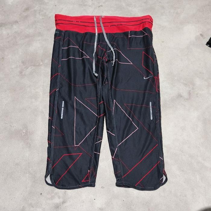 Celana legging women nike running abu motif bekas