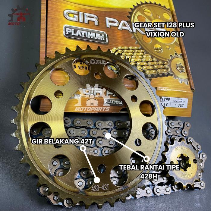 Gear Gir Set Gir Paket Vixion Old Vixion Lama Vixion Gold Motorcycle Terlaris