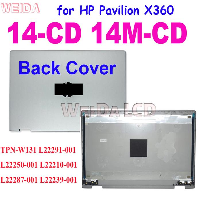 New Rear LCD Back Cover for HP Pavilion X360 14-CD Back Cover 14M-CD