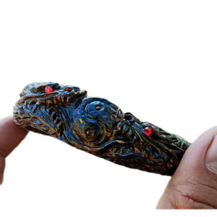 Gelang Akar Bahar Ukir 2 Naga Kembar Type C