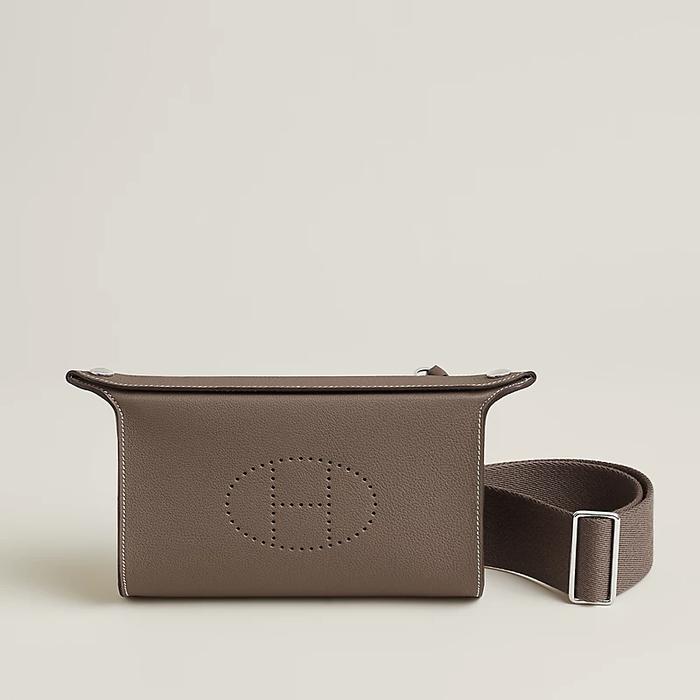 Tas Premium Wanita,Tas messenger,HERMES,Hermes Videpoches shoulder bag,brown