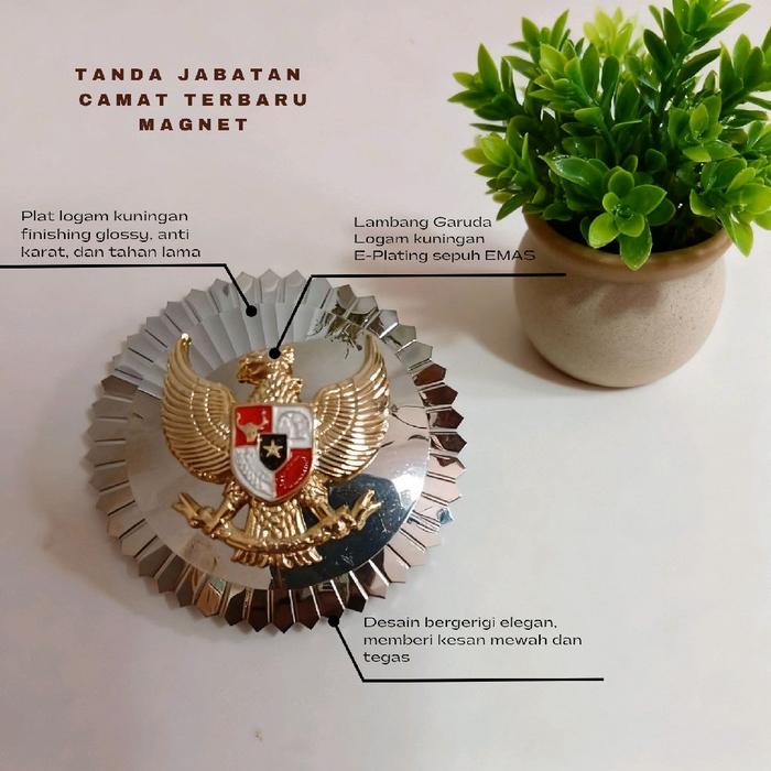 TANDA JABATAN CAMAT TERBARU MAGNET FORMAL ELEGAN