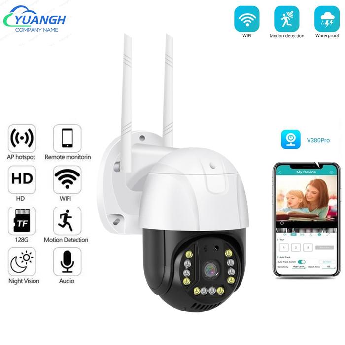 5MP Speed Dome Wireless IP Camera V380 Pro APP AI Human Detection