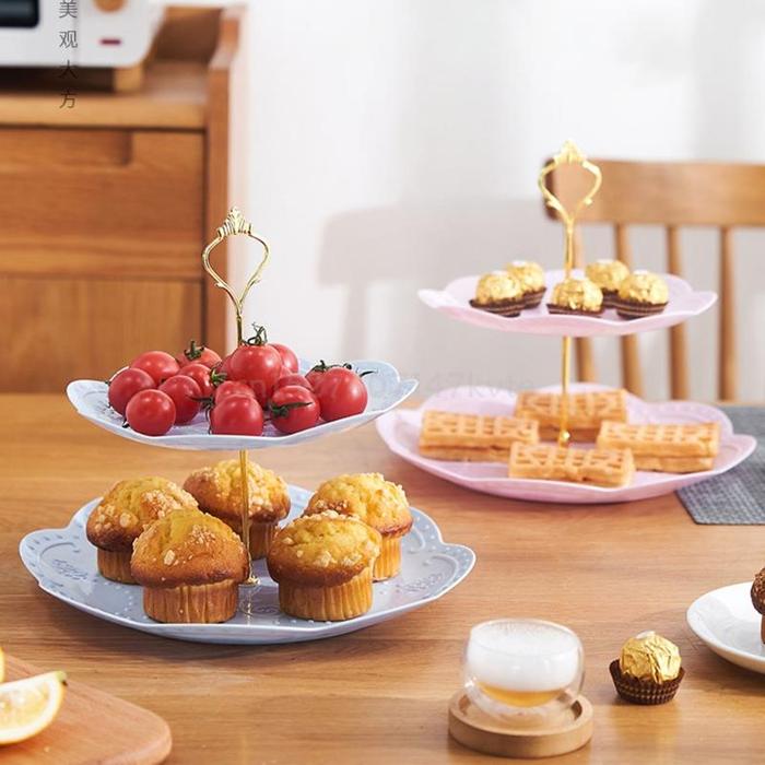 Cake Stand Set Dessert Cupcake Display Stands Double Layers Cupcake