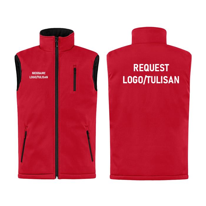 Rompi Vest Premium Polos Custom Logo Bisa Sablon & Bordir Rompi Komunitas, Perusahaan, Touring & Ev