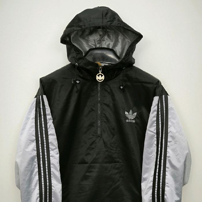 ADIDAS Colabs DESCENTE Track Jaket Half Zip Vintage Lengan Boxy