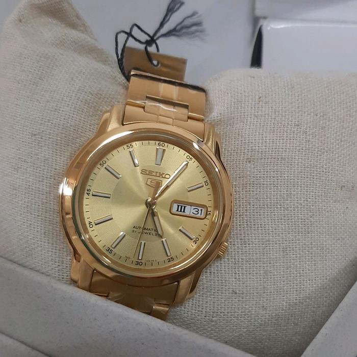 Seiko Otomatic Pria SNKL 86 k1 Jam Tangan Pria dengan Tali Stainless Steel dan Desain Elegan