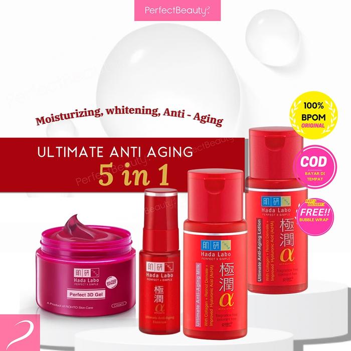 Hada Labo Gokujyun Alpha [Lotion / Milk / Gel/Essence] Anti Aging