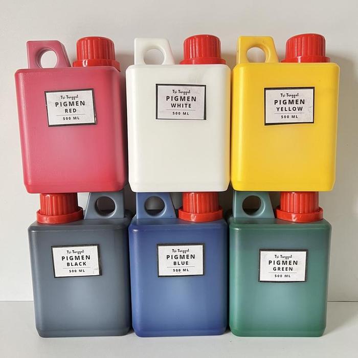 Waterbased Pigmen 500gr Pigmen Warna Warni Campuran Cat Tembok Alat Perlengkapan Peralatan Painting 