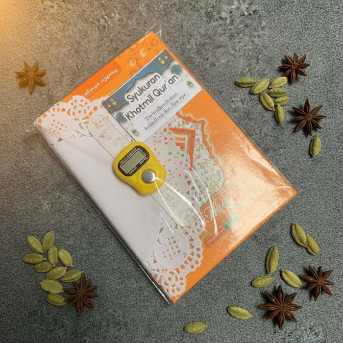 Souvenir Al-Qur’an Muslim | Haji Umroh, Khitanan, Tahlilan | Bonus Tasbih & Thank You Card