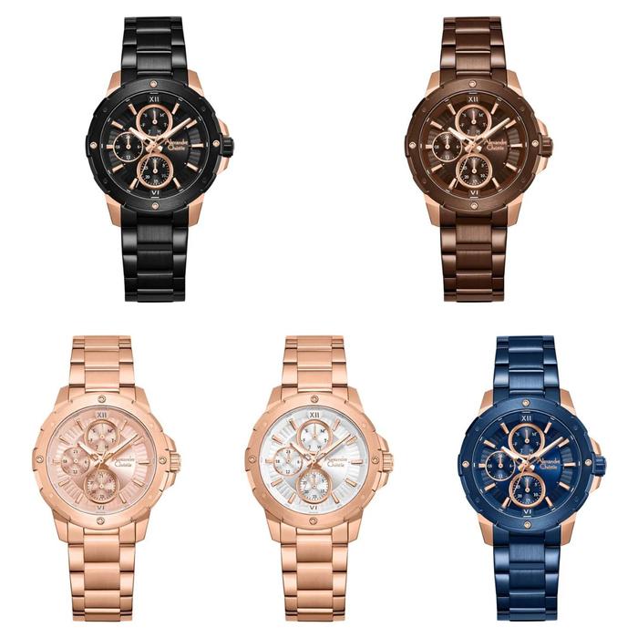 Jam Tangan Wanita Alexandre Christie AC 6410 / ac6410 / 6410 Rantai Original
