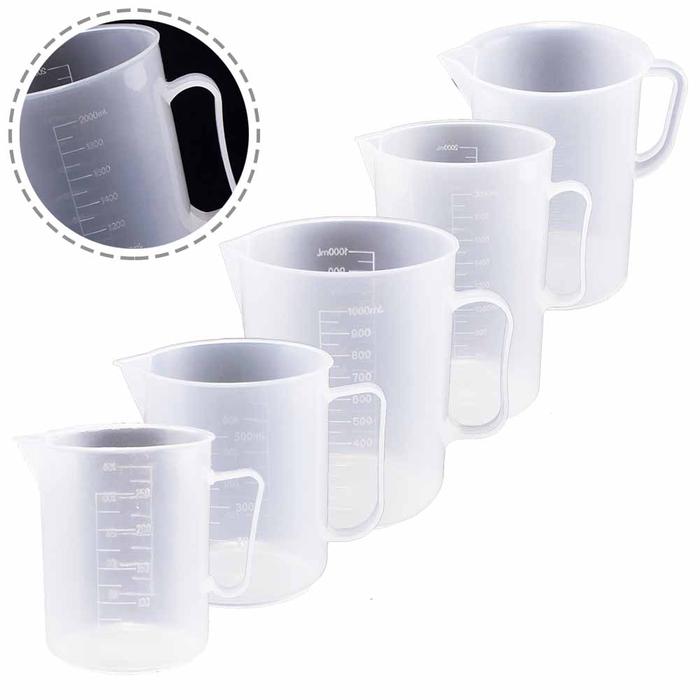 Plastic Measuring Cup Laboratory Chemical Measuring Cup Graduated