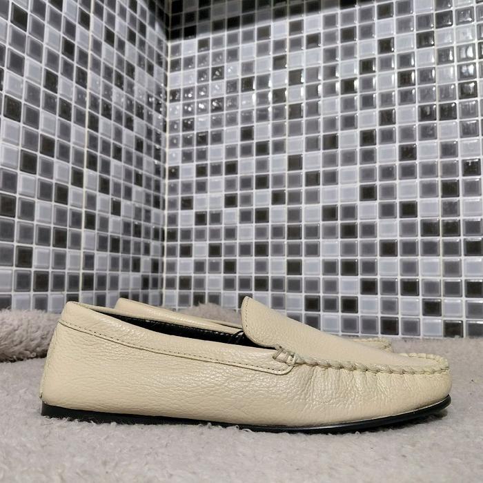 MASSIMO DUTTI WANITA SEPATU LOAFERS LEATHER BARU ASLI ORIGINAL