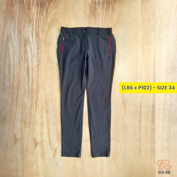 celana outdoor gunung wanita JDX sport warna hitam size 34