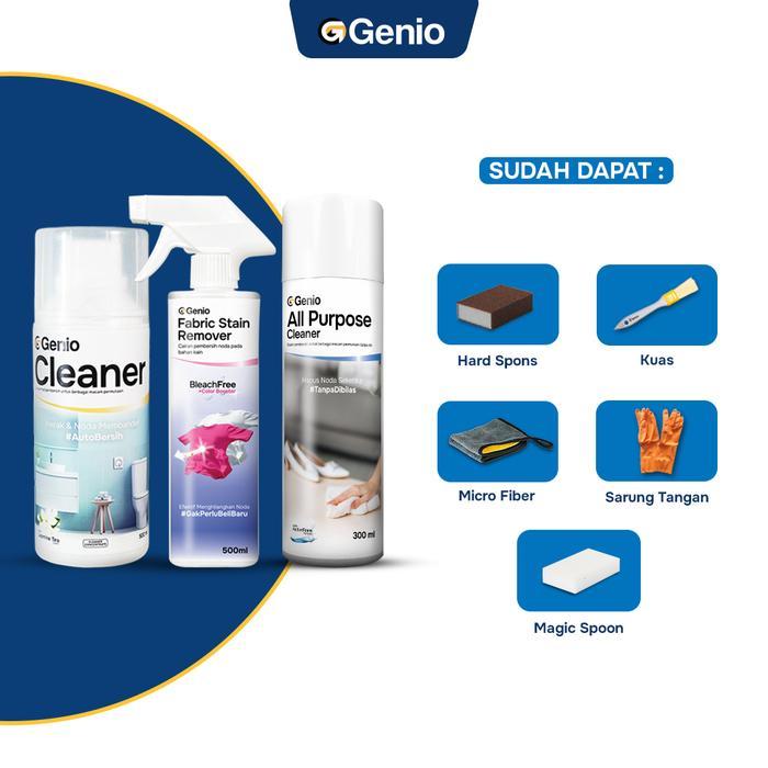 ready Genio | Fabric Stain Remover Spray & Genio All Purpose Cleaner 300ml & Genio Cleaner 500ml