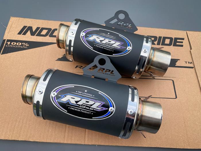 Silincer Knalpot Gp Pro Original RPL Racing Exhaust inlet 50mm