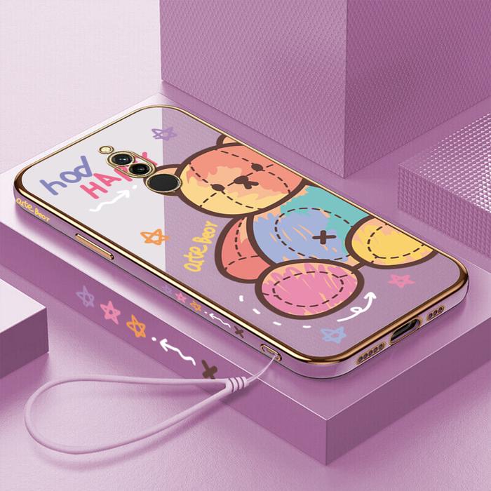 Hontinga Casing Ponsel Xiaomi Redmi 8 8A, Case Telepon Persegi TPU
