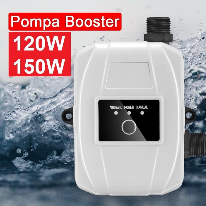 Pompa Booster Pendorong 32L Pompa Penguat Mandi Heater Otomatis 120W 150W 220V 24V Pengangkat Tekana