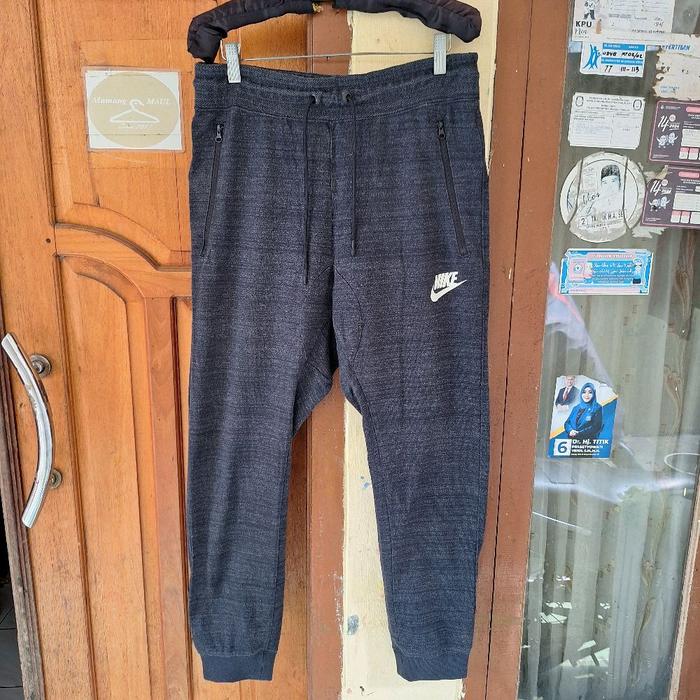 Jual Vintage Nike Club Sweatpant Jogger Mens Grey Swoosh Sport Tracksuit Size 31-34