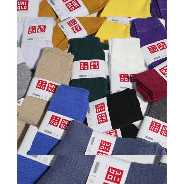 KAOS KAKI BASIC UNIQ-LO PRIA DAN WANITA Cansual Tebal dan Anti Bau Kaos kaki warna uniqlo Japan soc