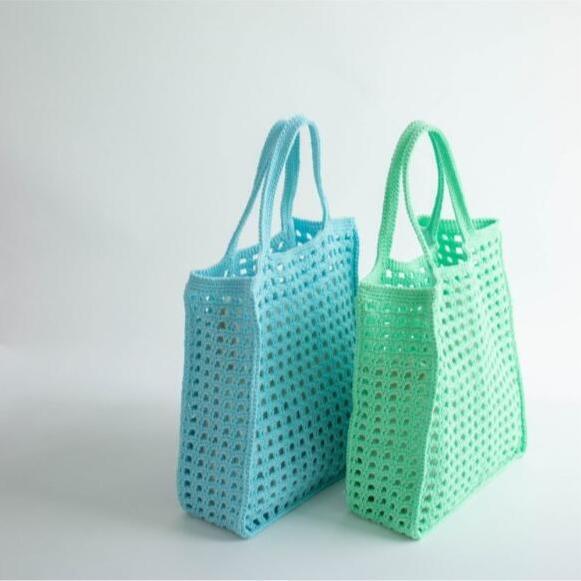 DIY crochet Olio bong bong net bag