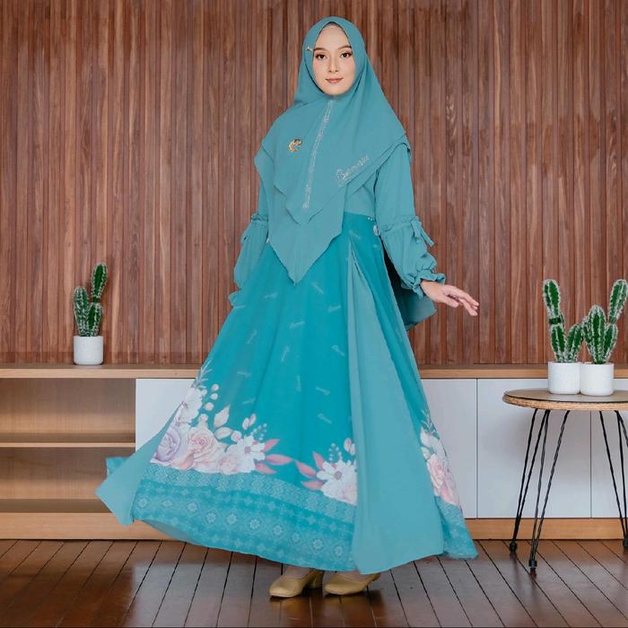 BRAND NEW FAIZA INEKE gamis set by BERMERKS SYARI gamis maroko style pesta xl