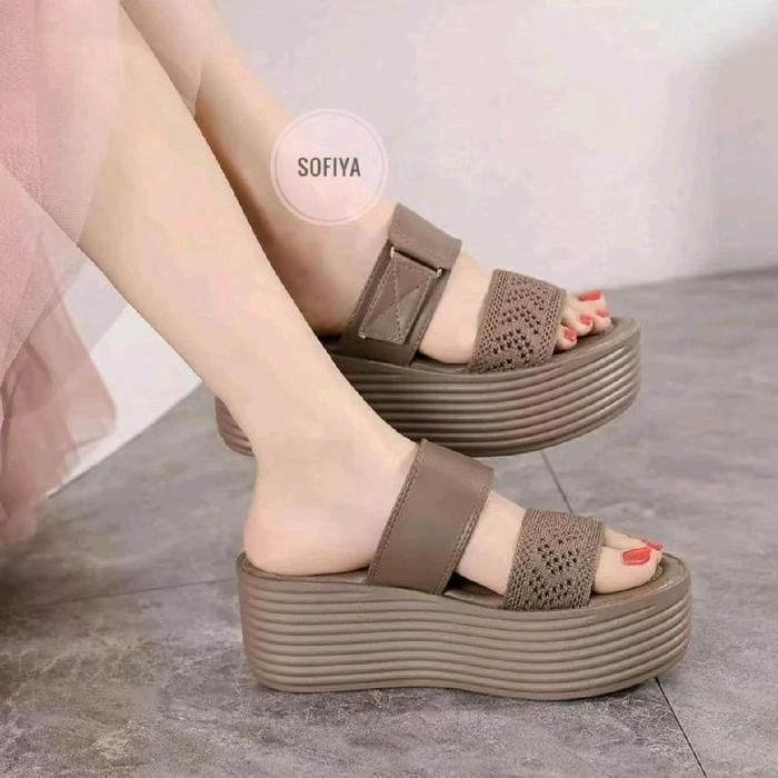 Wedges Wanita premium/Sandal wedges Sofiya/SOFIYA murah/Sandal Slop Wanita/Sandal wedges SOFIYA /Sof