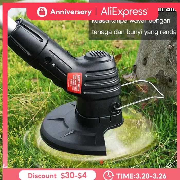 Cordless Lawn Mower Electric Grass Trimmer Hand Cleaner Grass Cutter