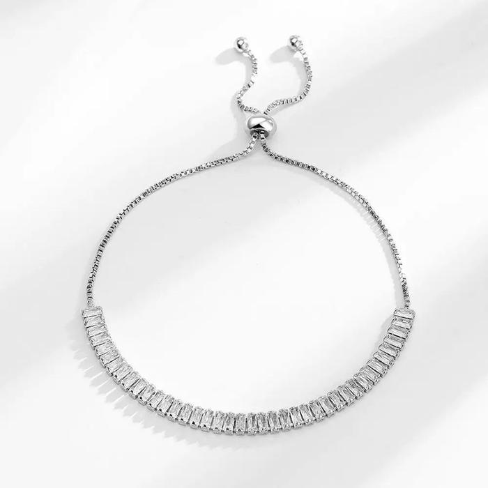 Live  - Stone Zircon Bracelet Gelang Zircon Asli Bentuk Serut