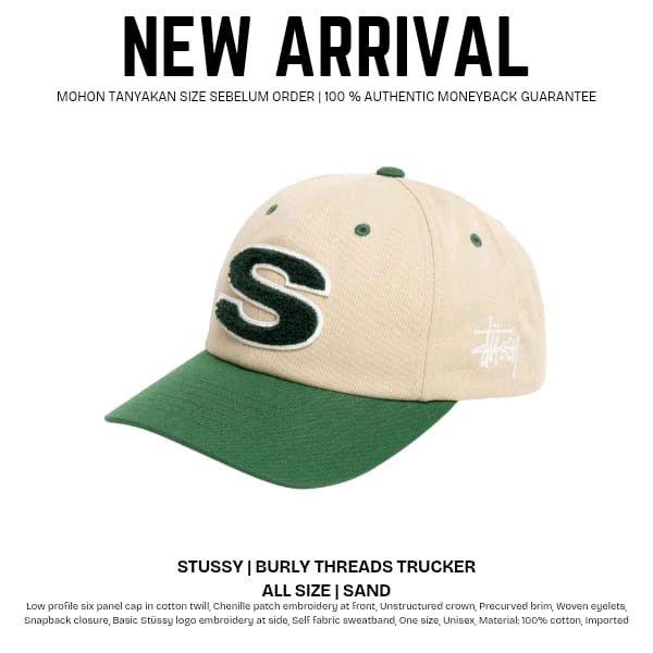 Stussy Burly Threads Trucker Topi Baseball Unisex Original 100%