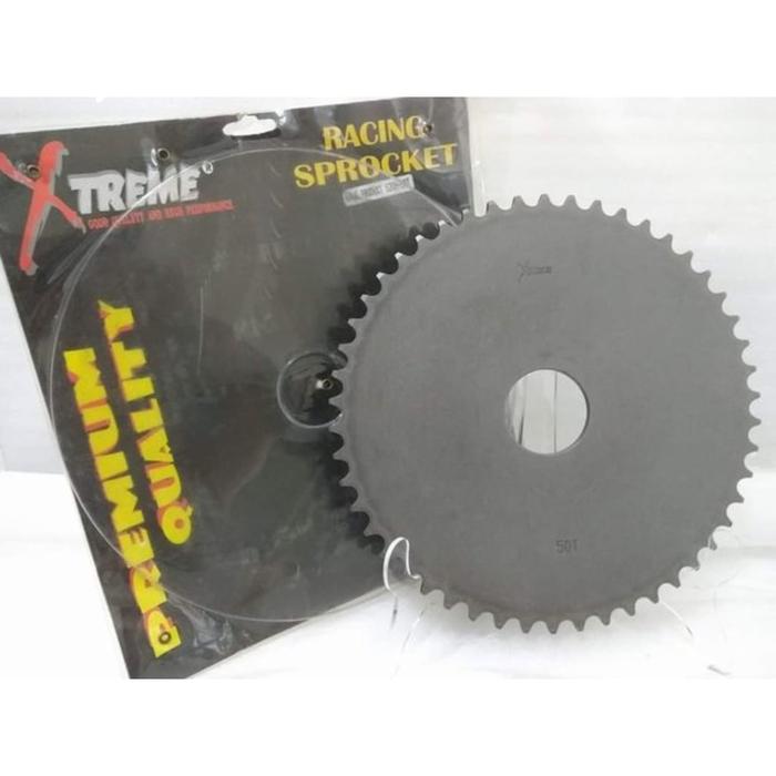 XTR Xtreme Racing Gear Bahan Gir Mentah Buta Baja 520 46 47 48 49 50 Sprocket Belakang Blkg CRF Yz