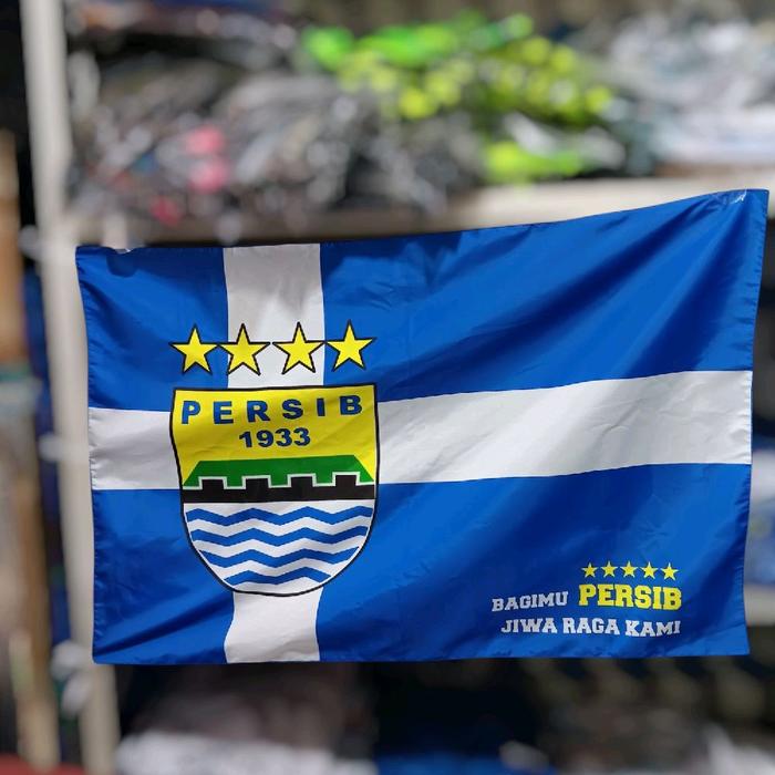 bendera persib ukuran 60/90 syal persib kecil