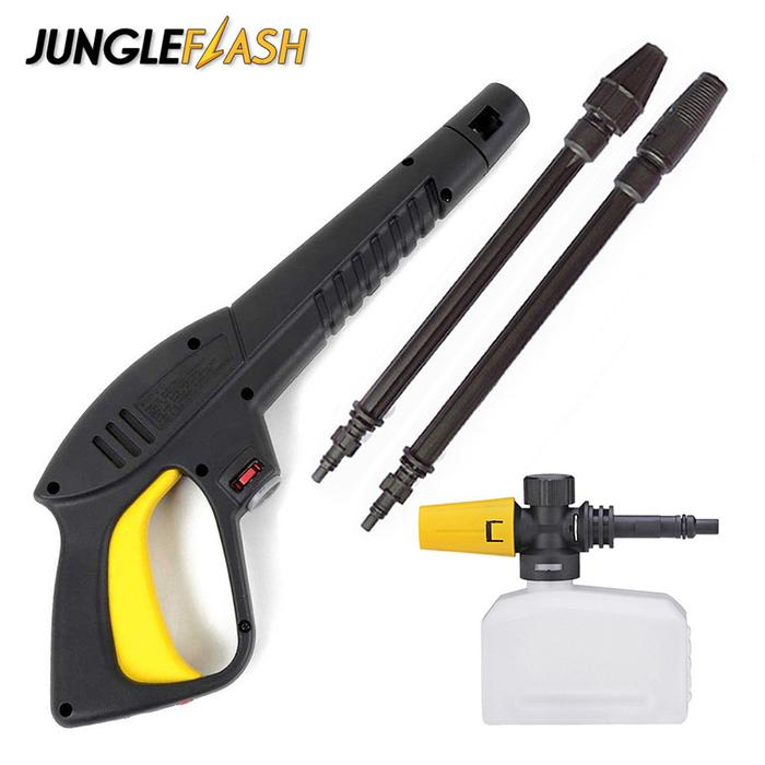JUNGLEFLASH Jet Water Gun Kit Car Wash Spray Gun Lance Nozzle Weapon