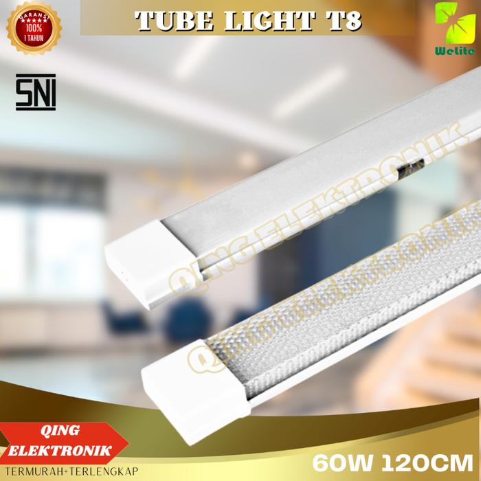 Lampu TL Slim T8 LED Kotak Tubelight LED Linear T8 60W 120CM Termurah Bergaransi