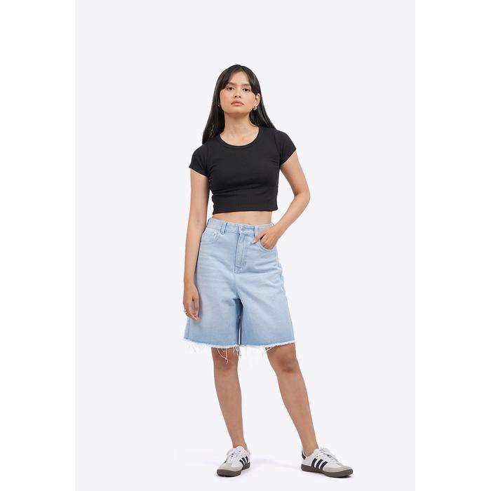 Colorbox Basic Denim Bermuda Shorts I-Spdkey225G154 Lt. Ue