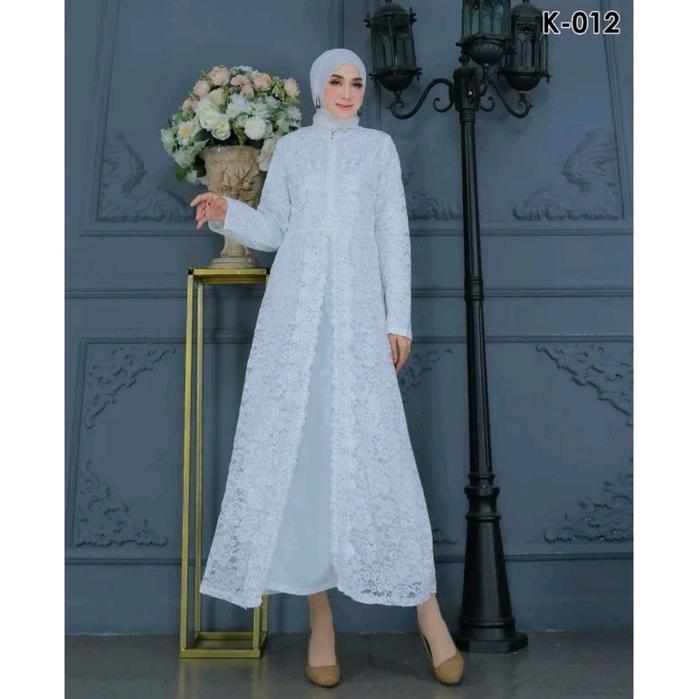 COD favorit Gamis Modern(( free hijab ))Gamis Brukat-Hawa Dress Premium-Gamis Pesta-Kebaya Modern-Ke
