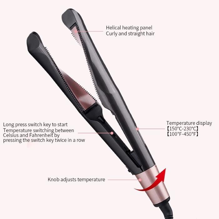 Spiral twist curling iron rotary bevel curling iron automatic curling