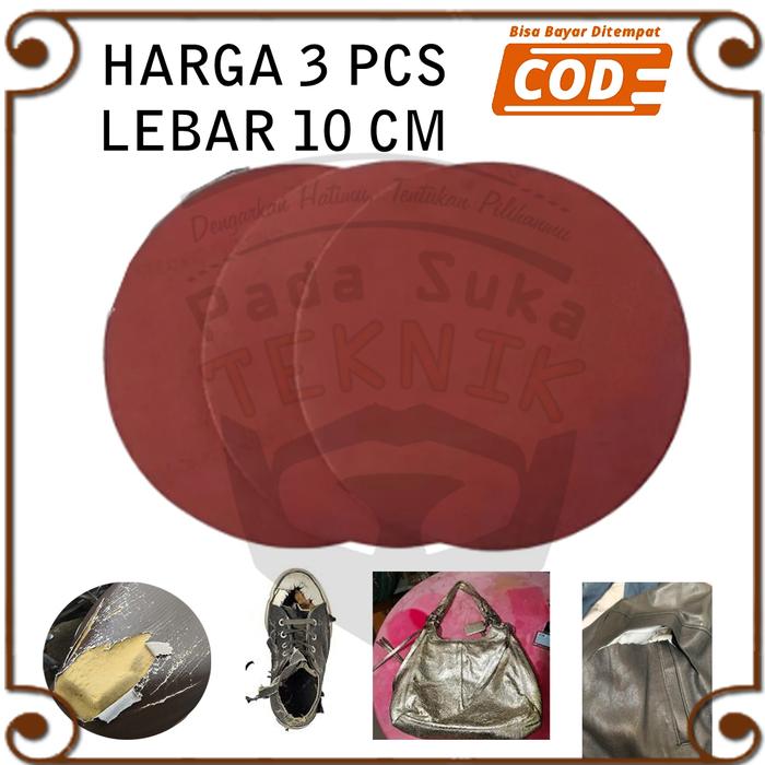 3 Pcs amplas halus bulat untuk reparasi jok jaket kulit tas sepatu repasari serbaguna multifungsi