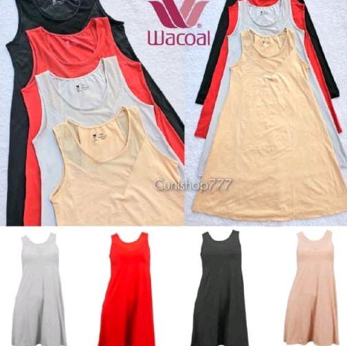 WACOAL LINGERIE NANO FRESH IN 5353 M L BAJU RUMAH TIDUR WANITA POLOS DASTER