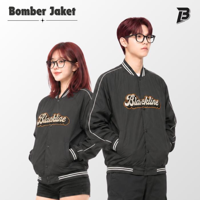 Jaket Bomber Hitam San Francisco Full Bordir Tebal Pria Wanita Jaket Motor Unisex Keren