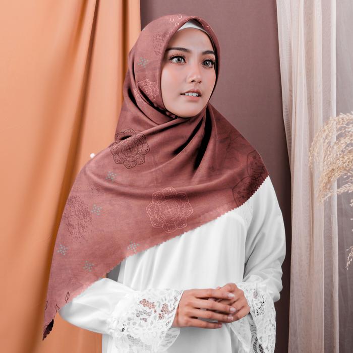 HIJAB MOTIF RAUDHAH SERIES DESIGN C.115.021.A | CALDERA SIGNATURE HIJAB PRINTING
