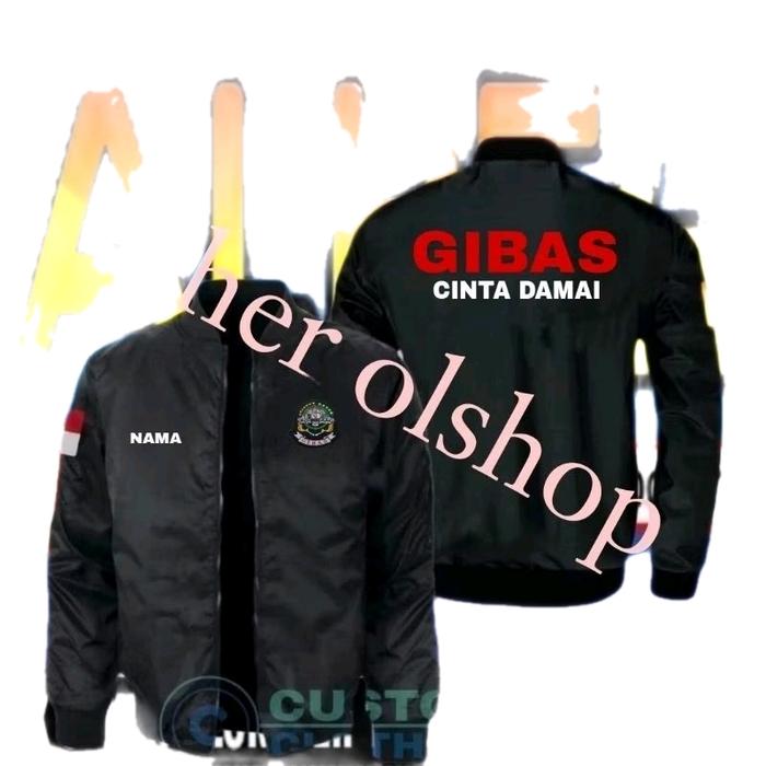 Jaket Gibas cinta damai jaket bomber Gibas cinta damai jaket Kerja Gibas cinta damai jaket ormas Gib
