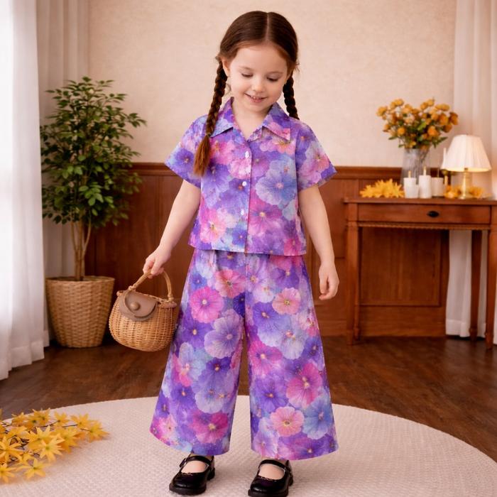 NAZLA...... SETELAN ANAK PEREMPUAN BAHAN RAYON PRINTING 2-10 TAHUN/ ONE SET ANAK PEREMPUAN PALING BA