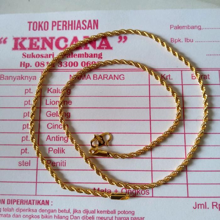 Promo COD kalung emas hongkong