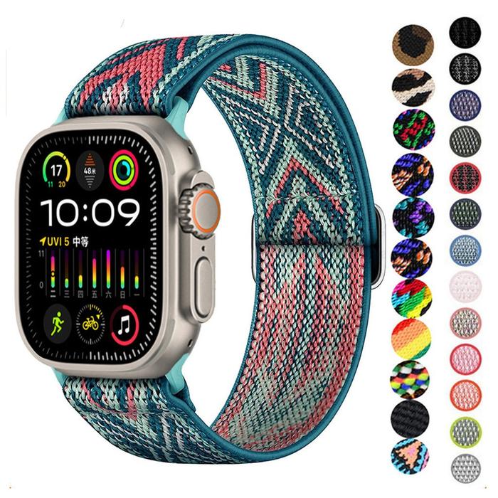 Best Strap Batik Nylon iWatch T500 T55 Ultra T900 Pro Max T800 Smartwatch Tali Jam Tangan Pintar