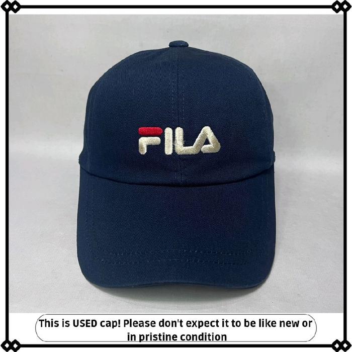 topi casual fila simple original second cewek cowok