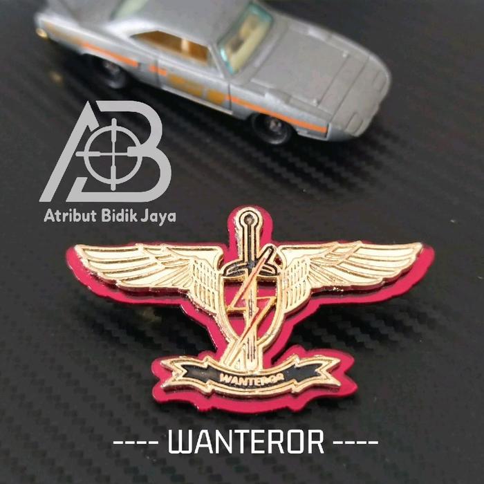 Atribut Polri Brimob Wanteror Wing Pin Propesional