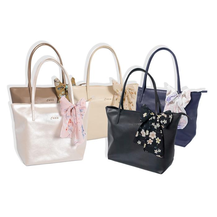 Tas Tote Jana Polos Indonesia Zipper Shoulder
