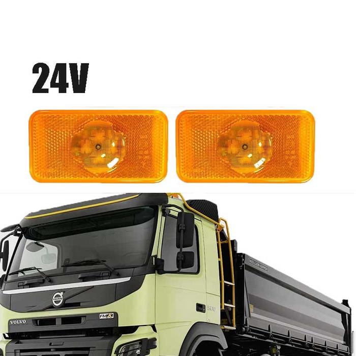 Lampu Samping LED 12V 24V Premium Untuk Truk Volvo
